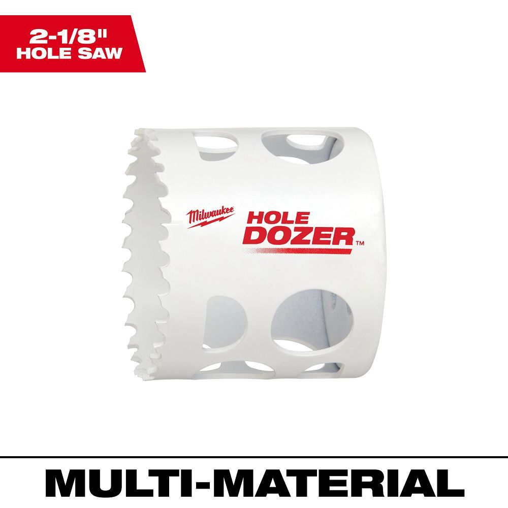Milwaukee Hole Dozer Bi-Metal Cup Hole Saw, 2 1/8-In