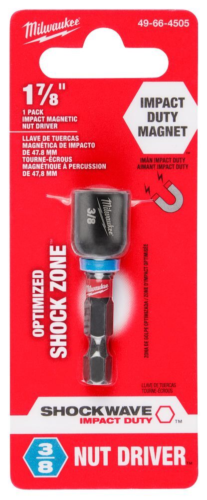 Milwaukee Impact Duty Magnetic Nut Driver, 3/8-In x 1 7/8-In