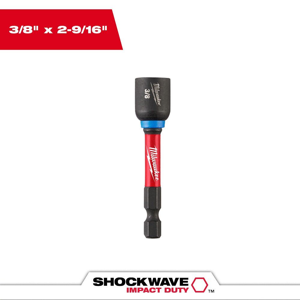 Milwaukee Impact Duty Magnetic Nut Driver, 3/8-In x 2 9/16-In