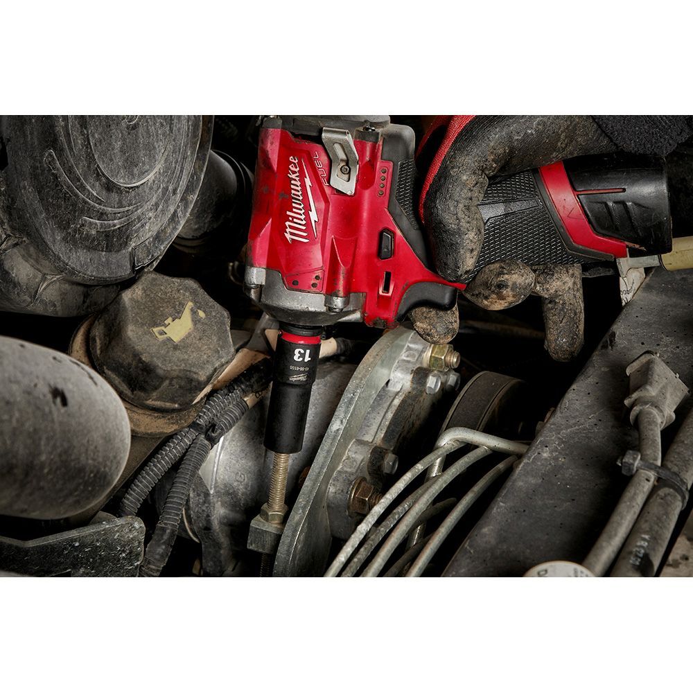 Milwaukee SHOCKWAVE Impact Duty 3/8-In Drive 13-mm Deep 6 Point Socket