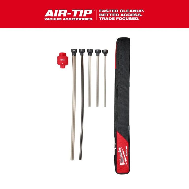 Milwaukee Air-Tip Long Reach Flexible Micro Vacuum Hose Set, 5-Pc