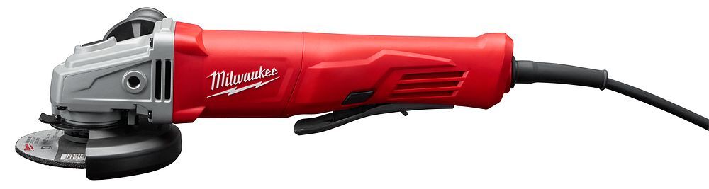 Milwaukee Small Corded Lock-On Paddle Angle Grinder, 4 1/2-In