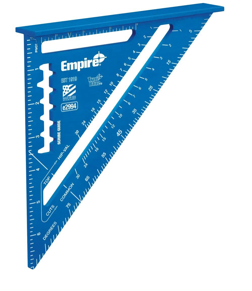 Empire TRUE BLUE Laser Etched Rafter Square, 7 in.