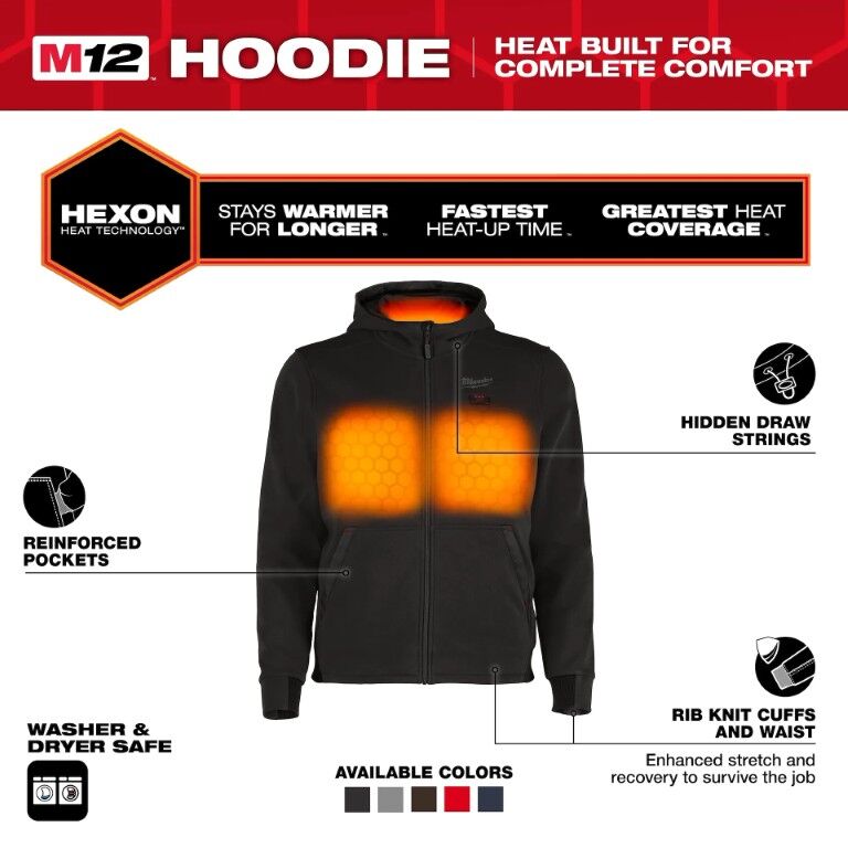 Milwaukee Men's M12 Heated Hoodie