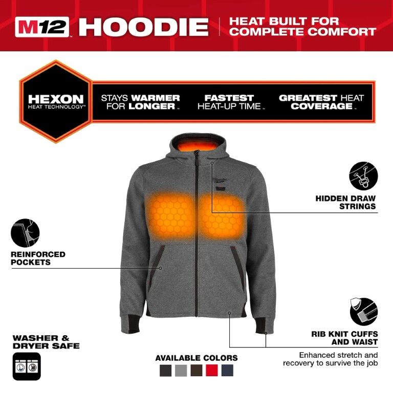 Milwaukee Men's M12 Heated Hoodie
