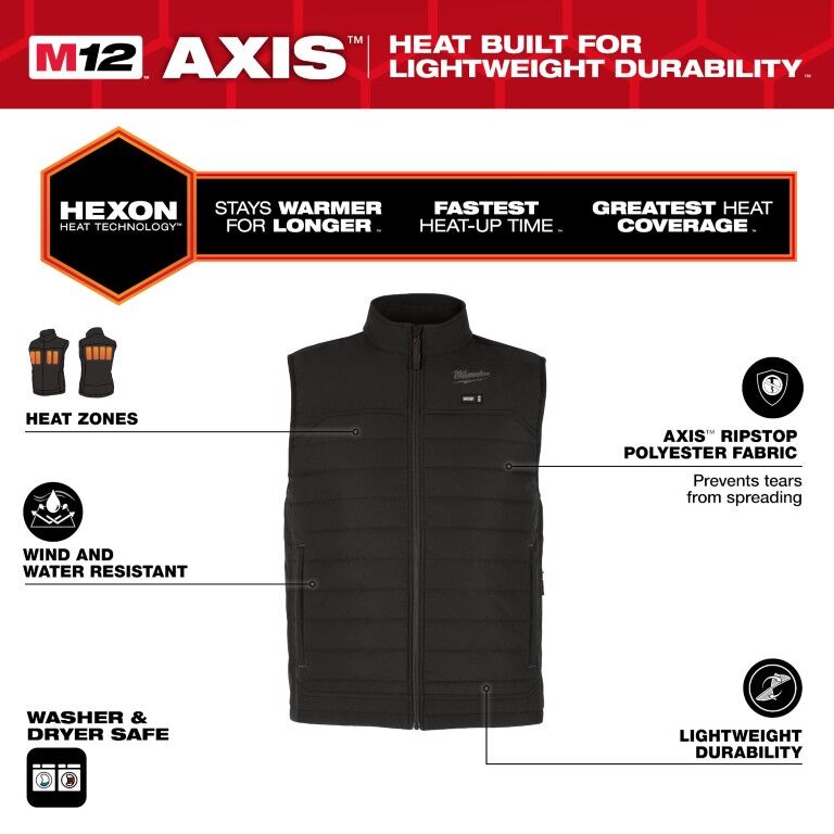 Milwaukee Men's M12 Heated AXIS Vest