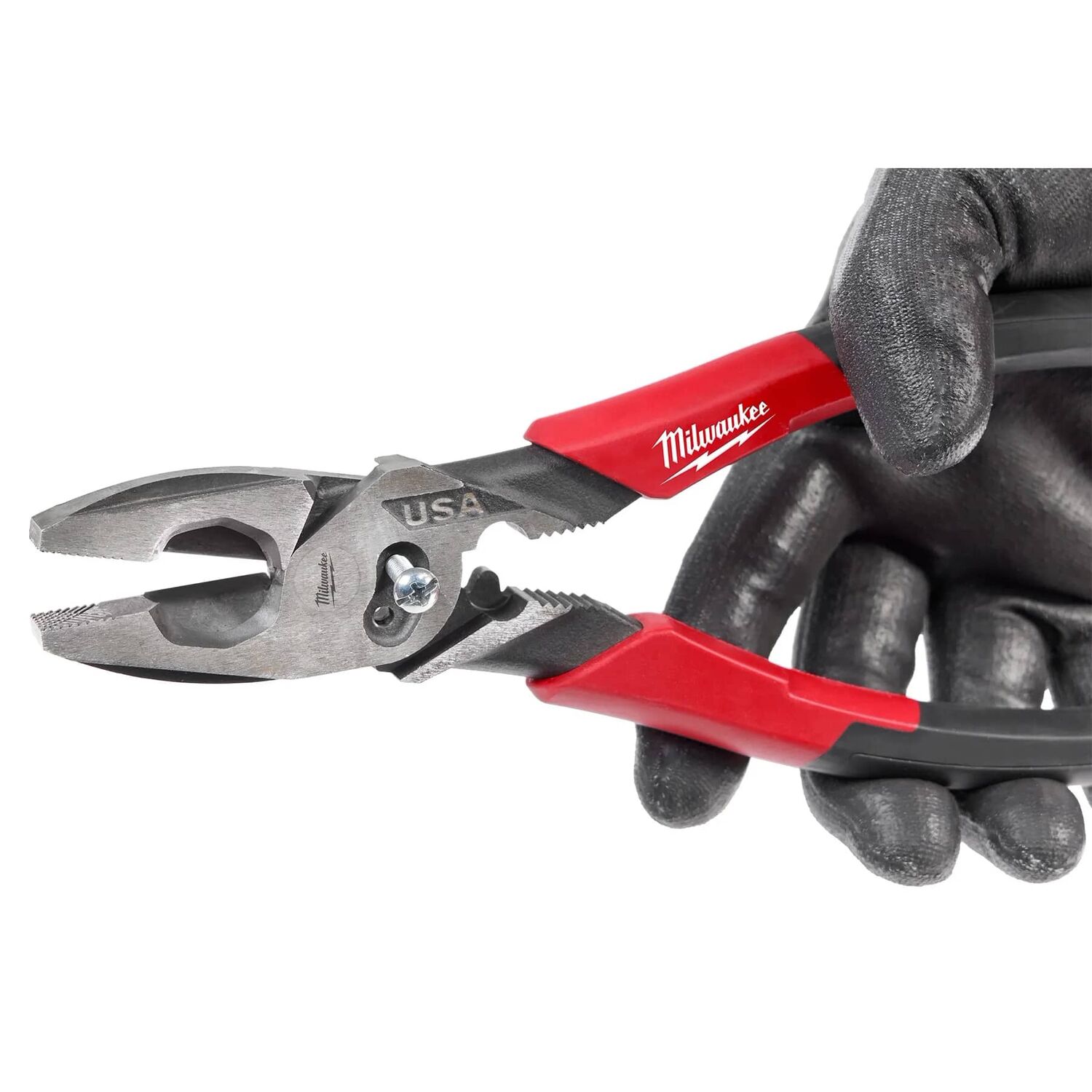 Milwaukee 9-In Lineman's Comfort Grip Pliers with Crimper and Bolt Cutter (USA)