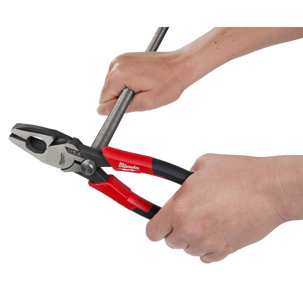 Milwaukee 9-In Lineman's Comfort Grip Pliers with Thread Cleaner (USA)