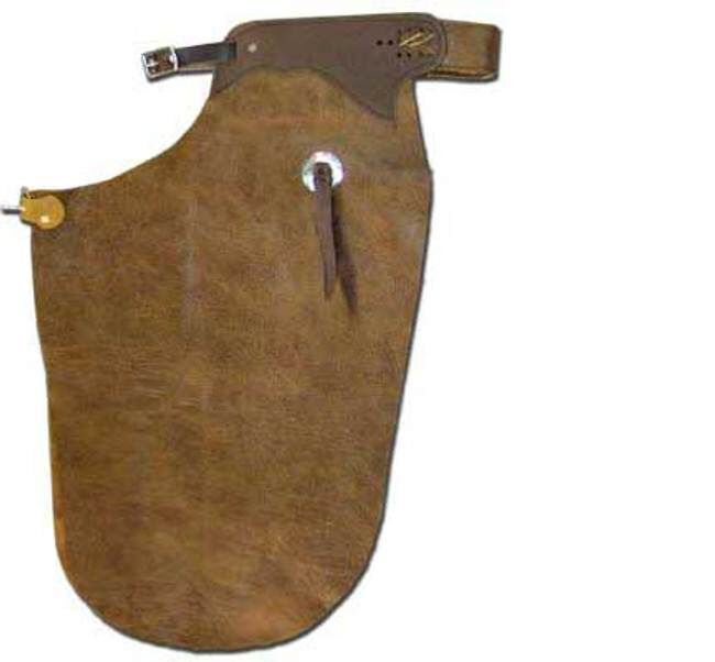 B Bar B Leather Kids Stock Basic Batwing Chaps - Brown, Youth