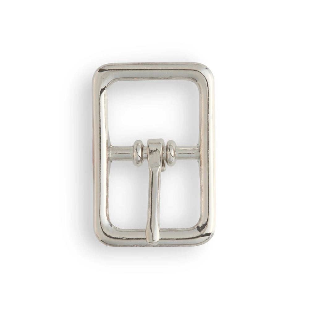 Tandy Leather Nickel Plated Center Bar Buckle, 3/4-In