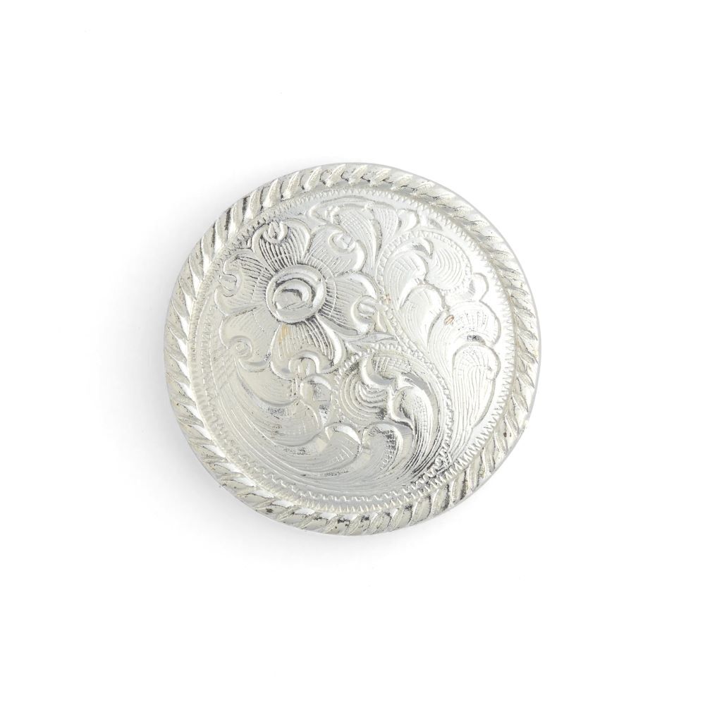 Tandy Leather Silver High Sierra Concho, 1-1/2-In