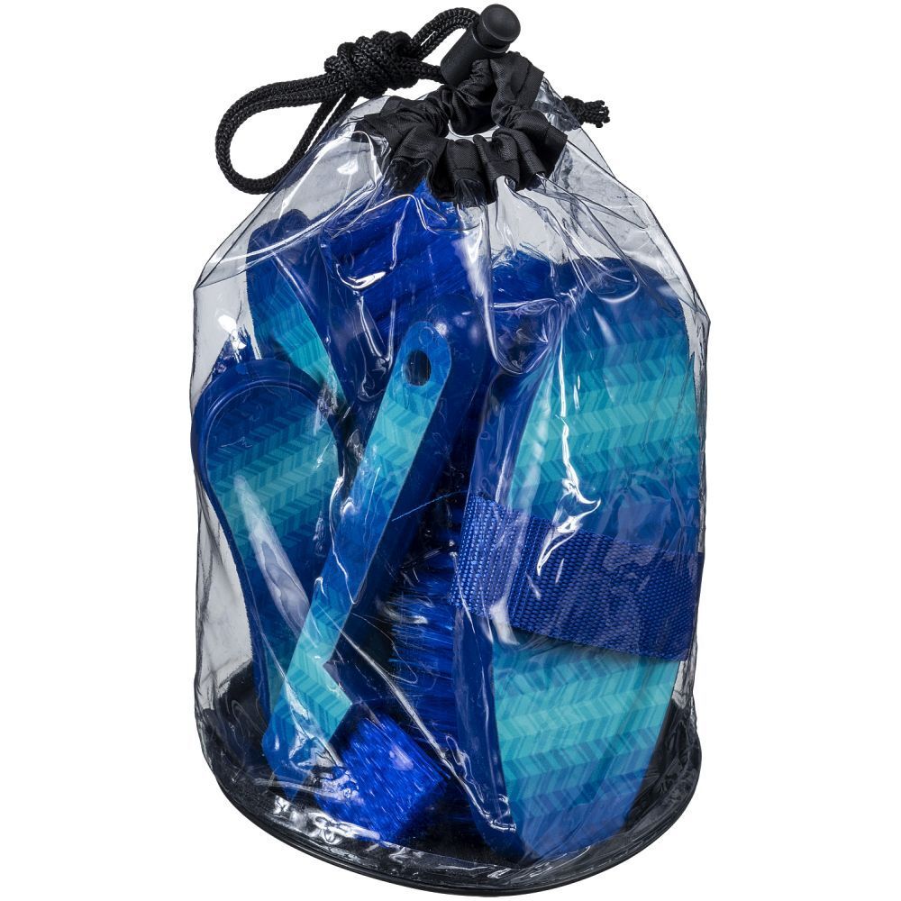 Tough-1 Blue Chevron Printed Brush Package, 4-Pk