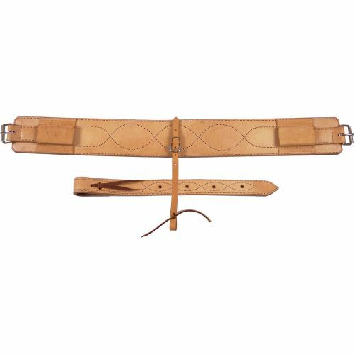Oxbow Tack Double & Stitched Flank With Billets - 3 In, Leather