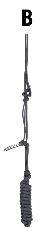 Oxbox Tack Grey Rope Halter With Rawhide Braided Nose