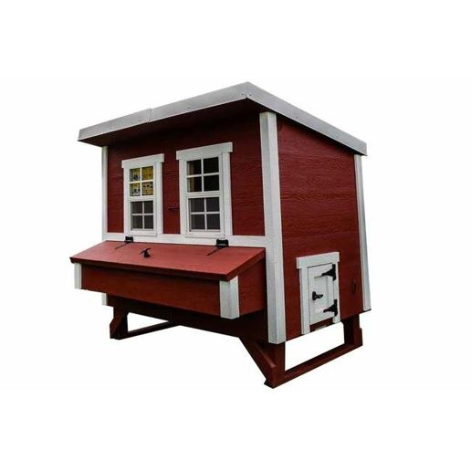 The Shed Yard Large Chicken Coop - Red/White