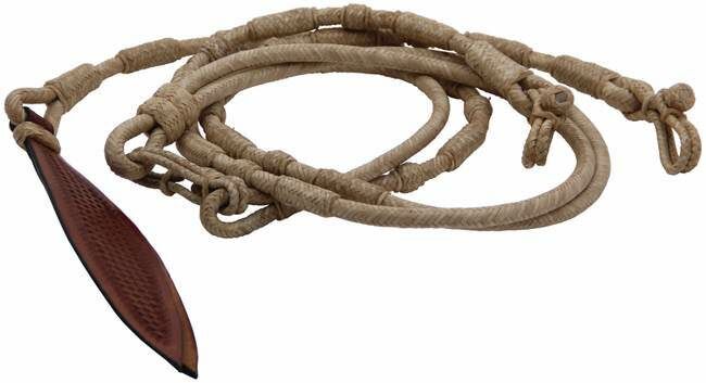 Buffalo Leather Natural Romel Reins - Full Quarter