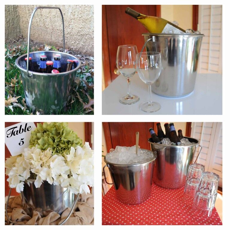 AmeriHome .50 Gallon Stainless Steel Bucket