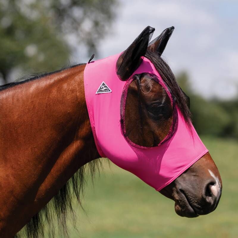 Professional's Choice Horse Comfort Fit Fly Mask Pink