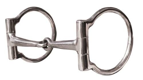 Professional's Choice D-Ring Snaffle, 3-In Rings X 5 1/4-In Mouth