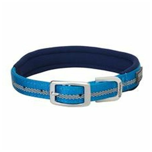 Weaver Leather Reflective Lined Dog Collar 15" - Blue
