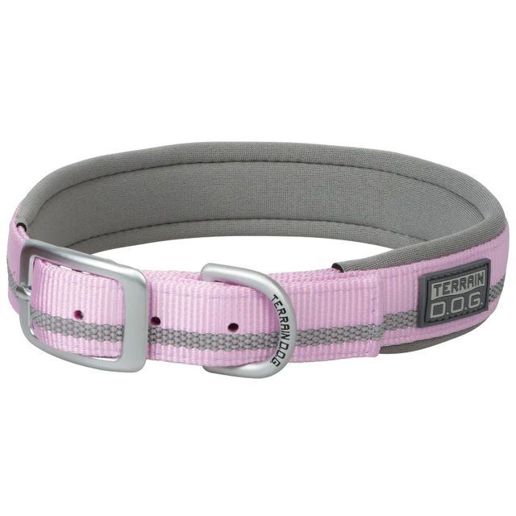 Terrain D.O.G. Lavender Reflective Neoprene Lined Collar, 1-In x 19-In