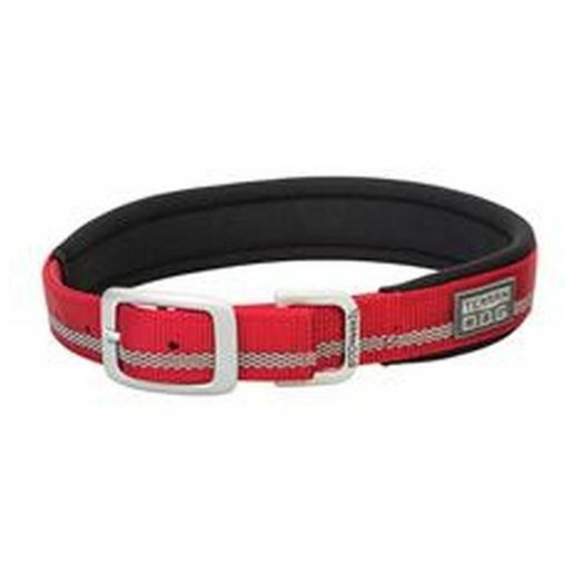 Weaver Leather Reflective Lined Dog Collar 23" - Red