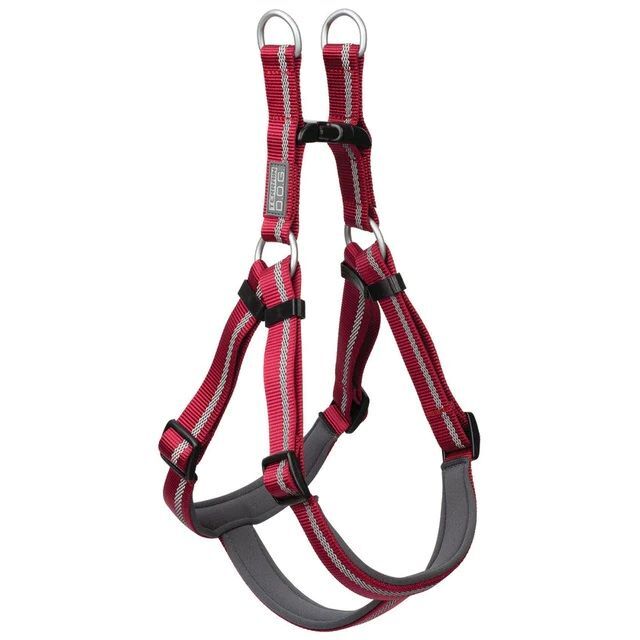 Terrain D.O.G. Large Claret Reflective Neoprene Lined Harness