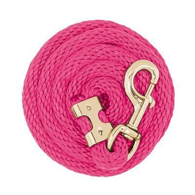 Weaver Leather Value Lead Rope With Brass Plated 225 Snap - Diva Pink, Polyester, 8 ft