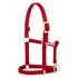 Weaver Equine Miniature Horse Adjustable Chin & Throat Snap Halter Red Average Size