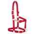 Weaver Equine Miniature Horse Adjustable Chin & Throat Snap Halter Red Average Size