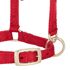 Weaver Equine Miniature Horse Adjustable Chin & Throat Snap Halter Red Average Size