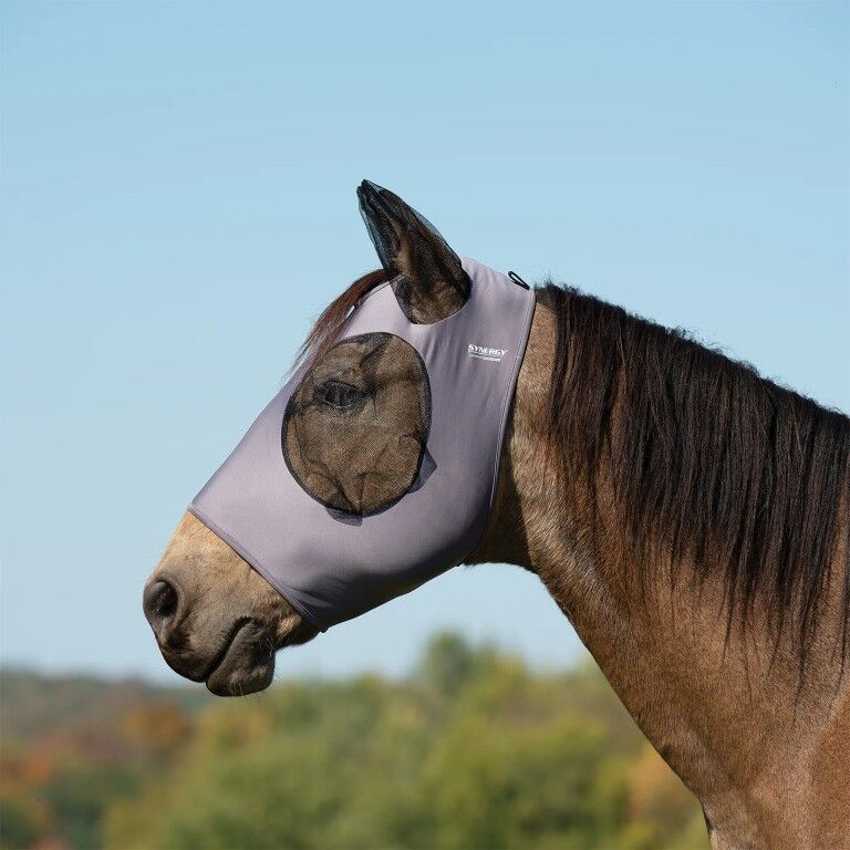 Weaver Small Graphite Equine Lycra Fly Masks Powered By Coolcore