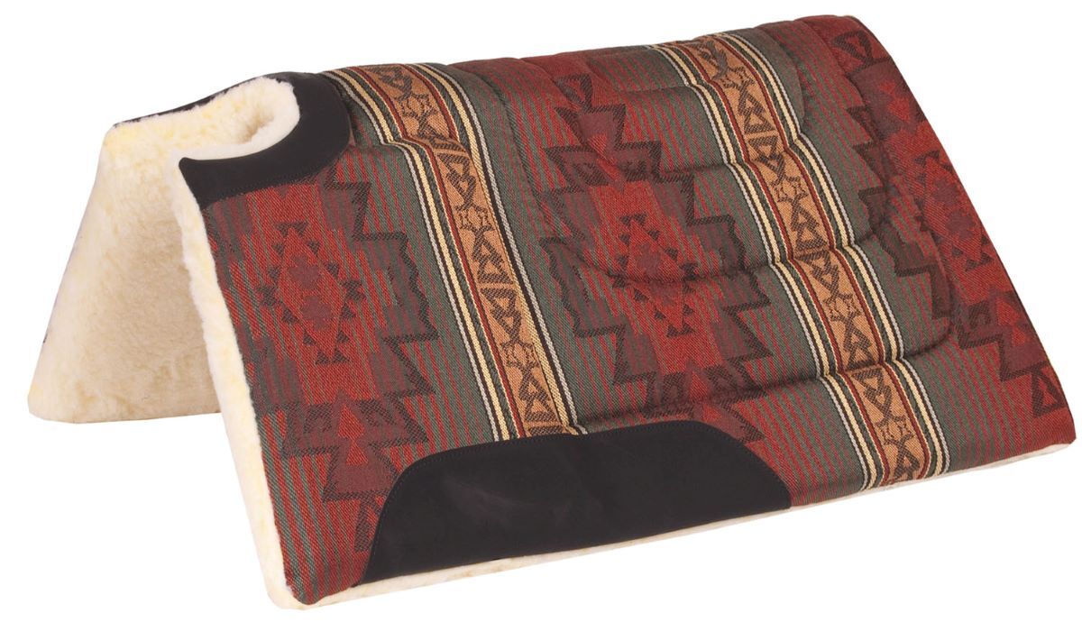 Mustang Manufacturing Cheyenne Hunter Sierra Herculon Cut Back Built Up Pad, 30-In x 32-In