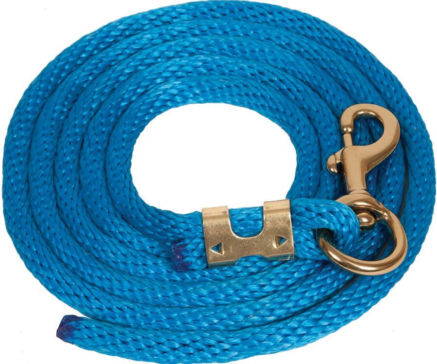 Mustang Manufacturing Blue Poly Lead Rope, 5/8-In x 9-Ft