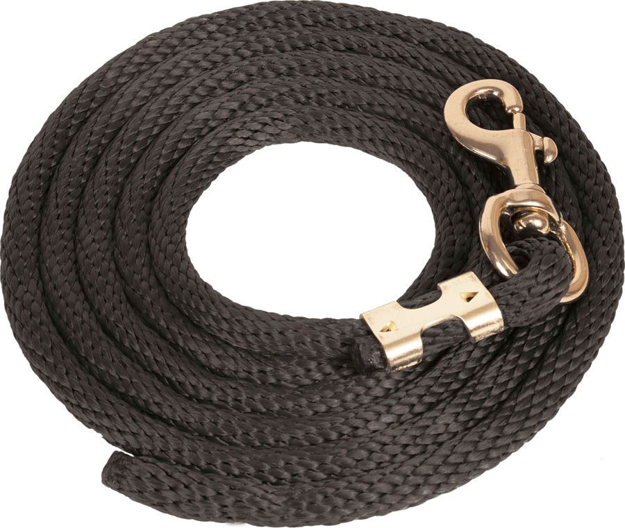 Mustang Manufacturing Black Poly Lead Rope, 5/8-In x 9-Ft
