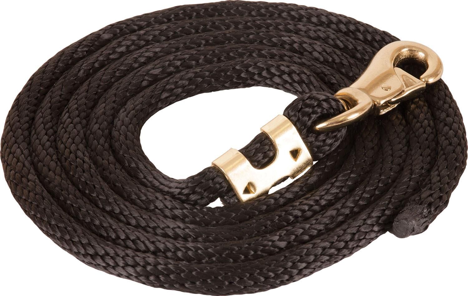 Mustang Manufacturing Black Poly Lead Rope, 5/8-In x 9-Ft