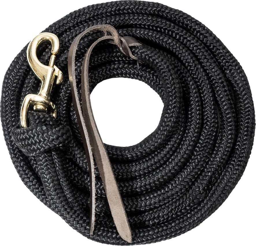 Mustang Manufacturing Black Poly Cowboy Lead Rope, 5/8-In x 9-Ft