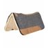 Mustang Manufacturing Correct-Fit With Fleece Bottom Pad - Gray|Tan, 32 in X 31 in
