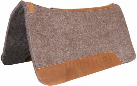 Mustang Manufacturing 32 X 32 In. Grey 100% Wool Pad