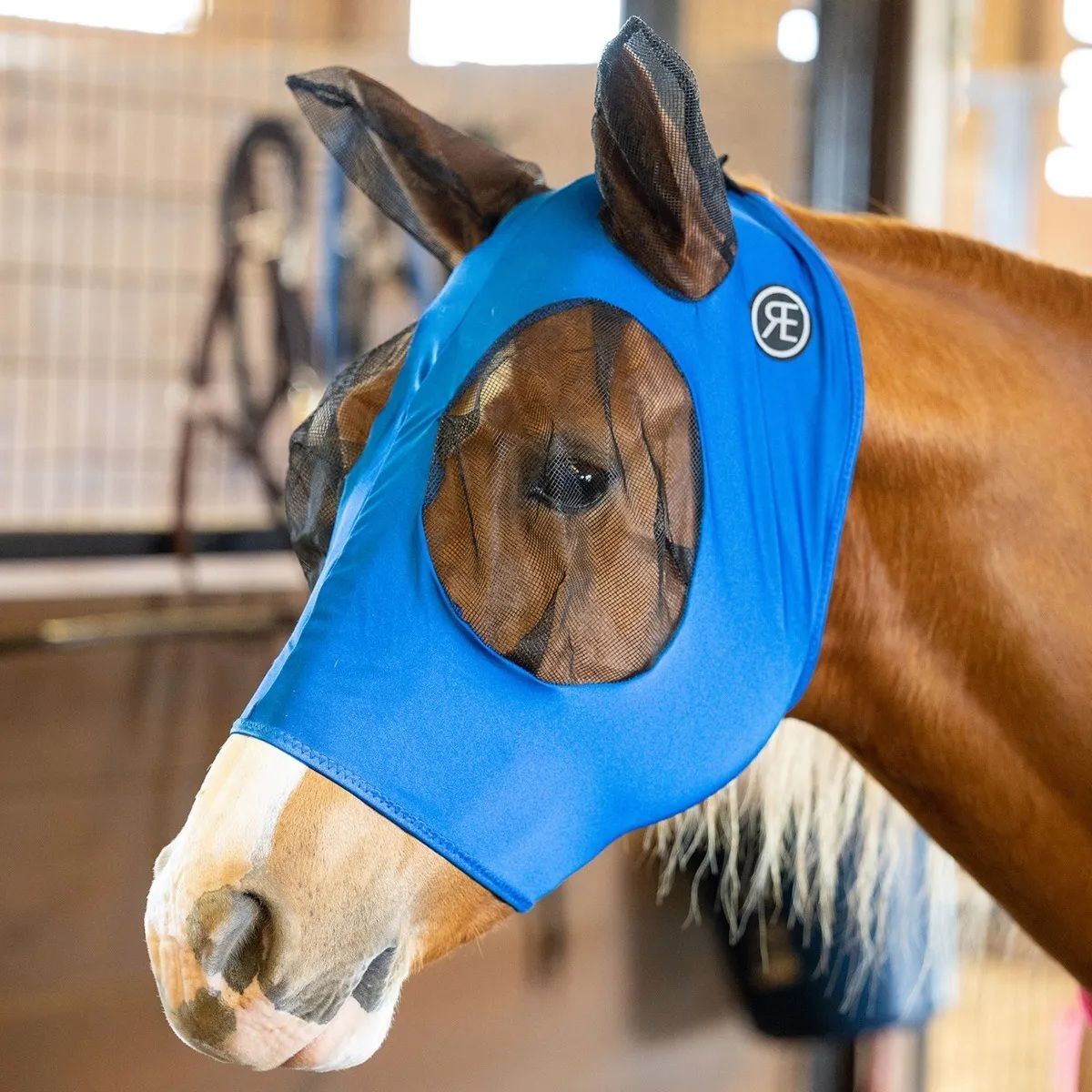 Reinsman Lycra Fly Mask Royal Blue, Medium