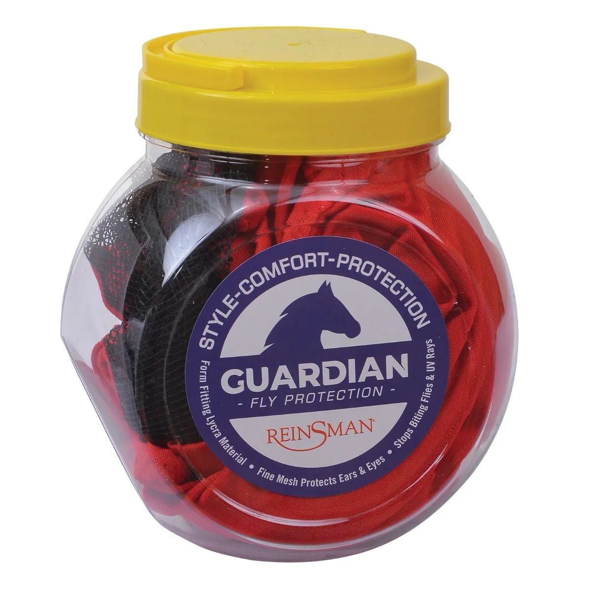 Reinsman Lycra Fly Mask Red Medium