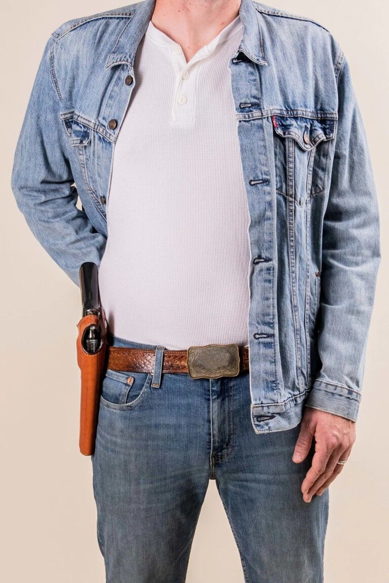 Bianchi Leather Cyclone Belt Holster For Ruger GP100