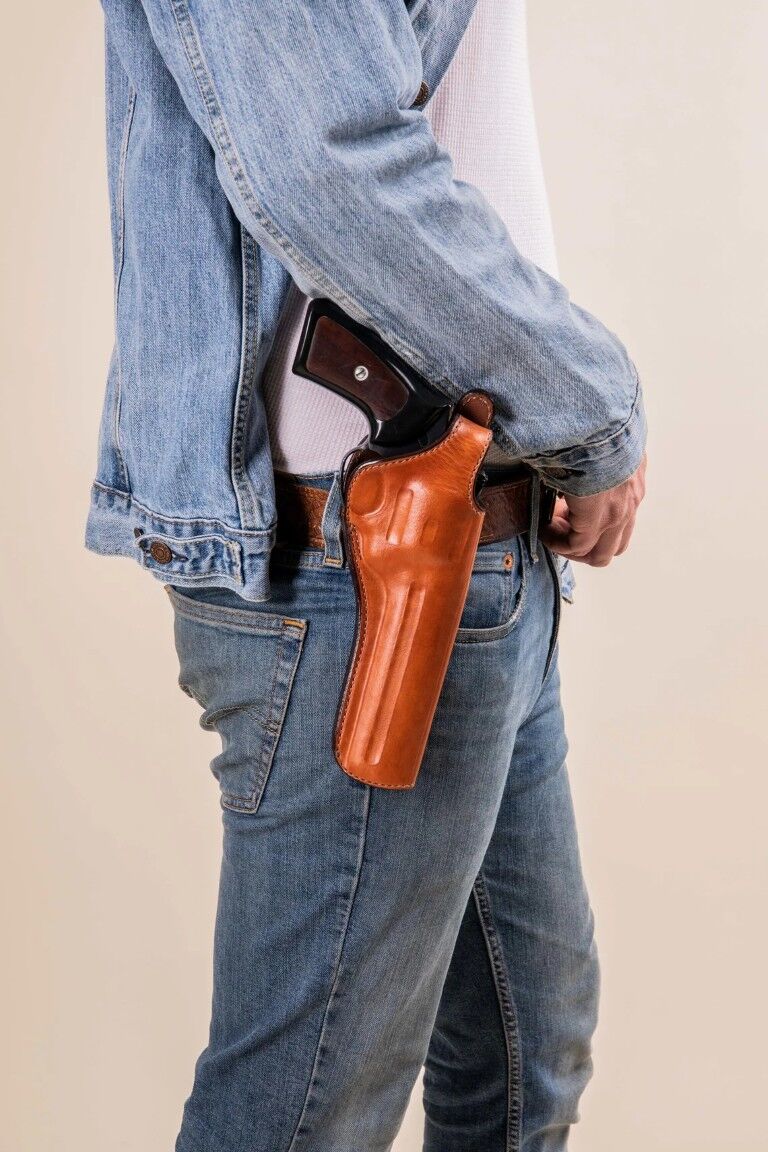 Bianchi Leather Cyclone Belt Holster For Ruger GP100