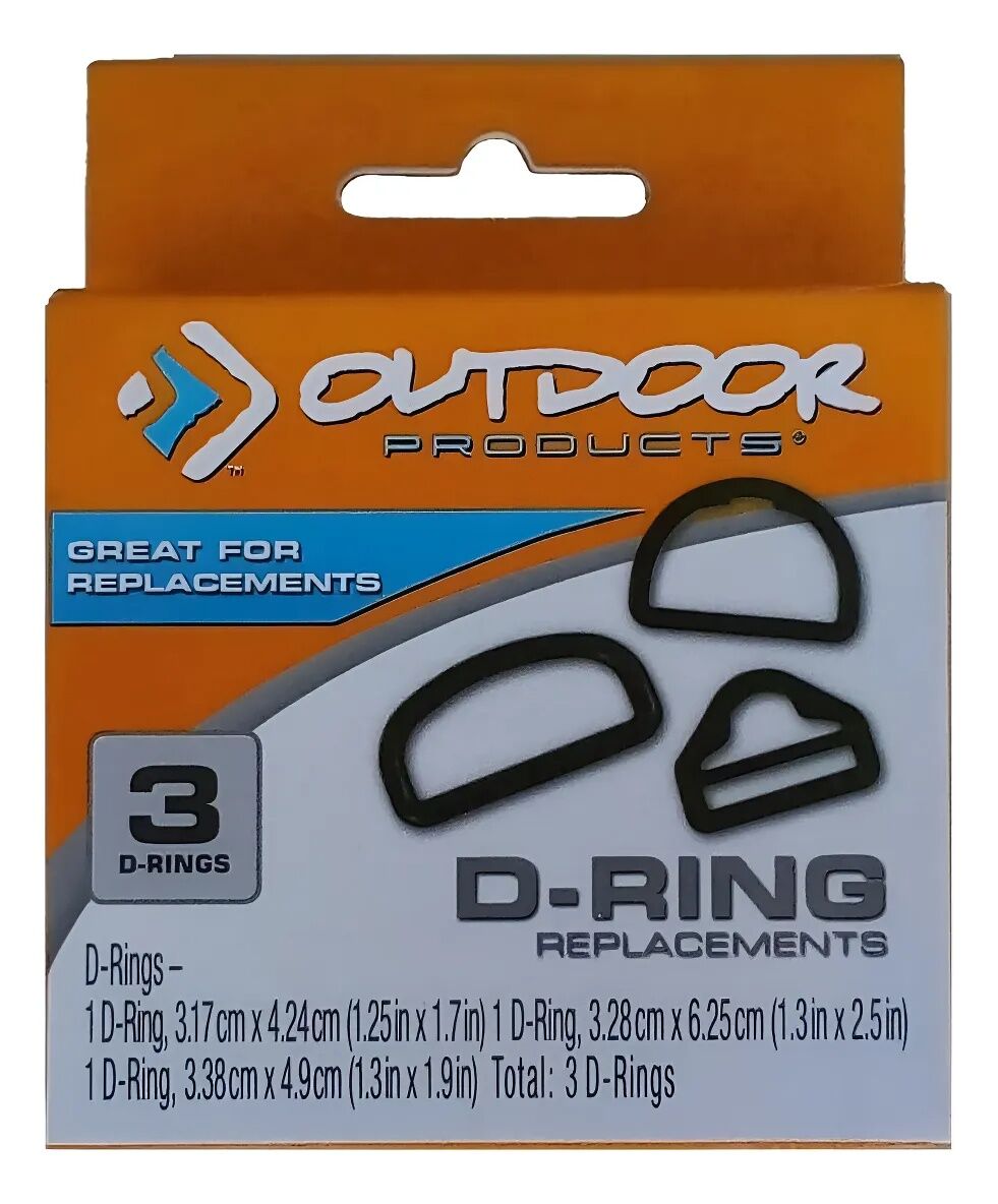 Outdoor Products D-Ring Replacements, 3-Pk