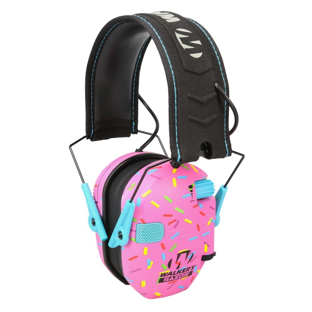 Walker's Razor Pink Sprinkles Slim Electronic Ear Muffs