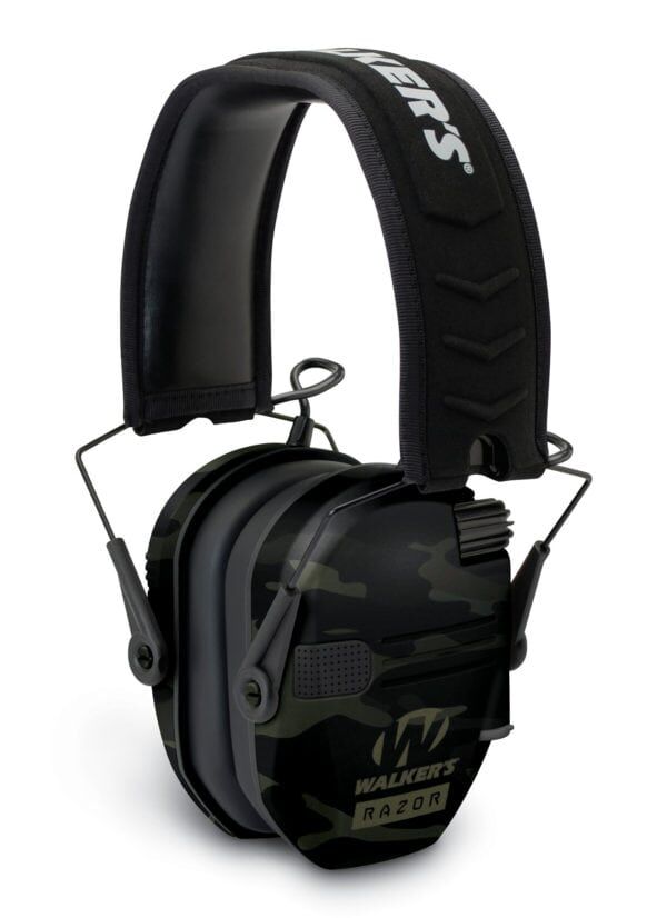 Walker's Razor Slim Electronic Black Camo Muff