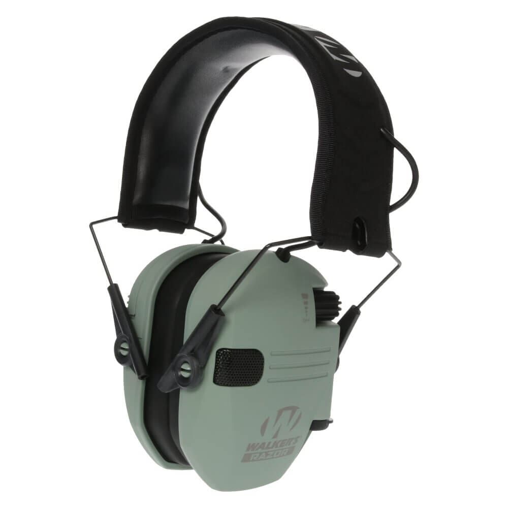 Walker's Razor Slim Electronic Sage Green Muffs - Ear & Eye