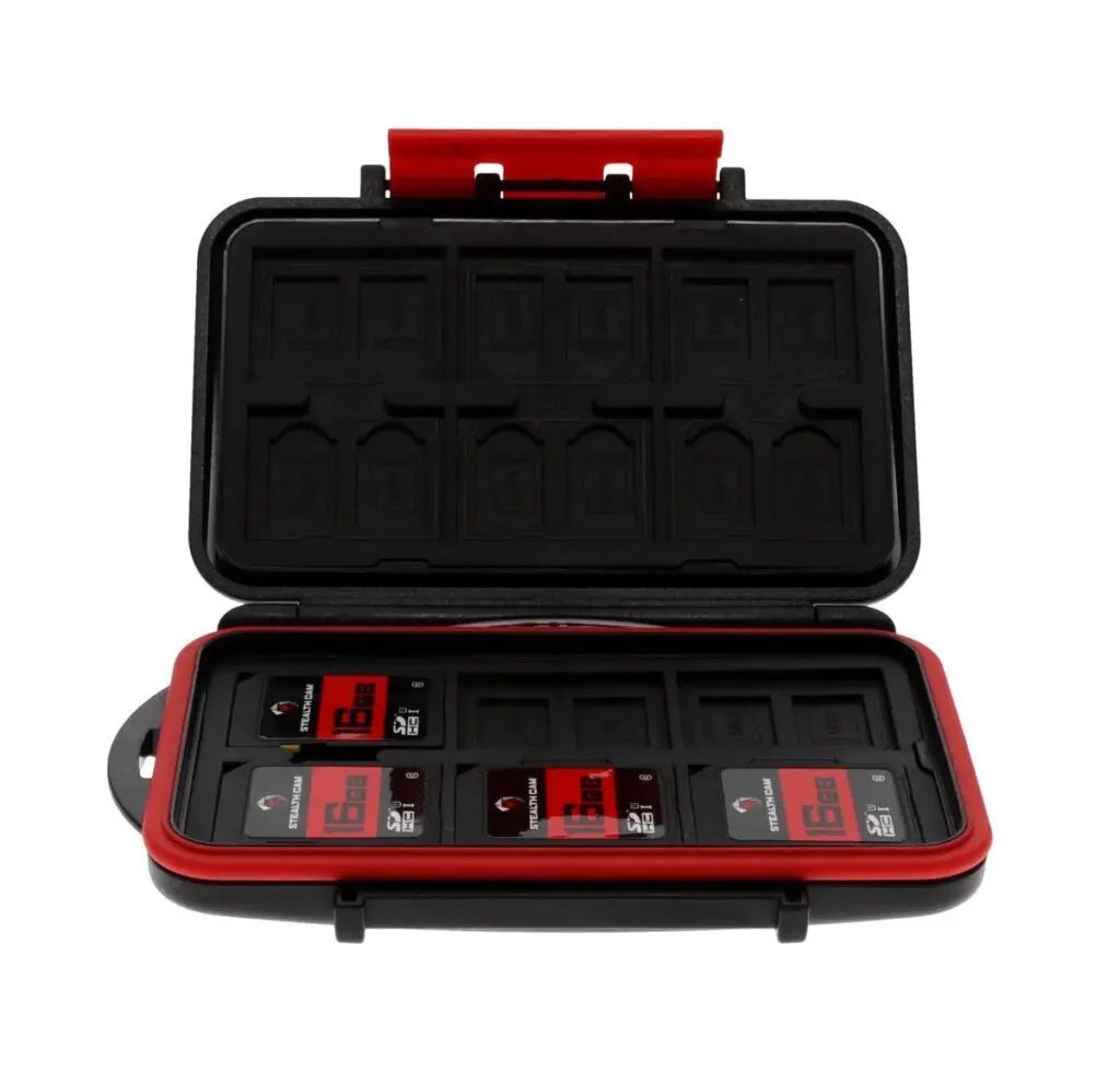 Stealth Cam Memory Card Storage Case with SD Cards, 4-Pk