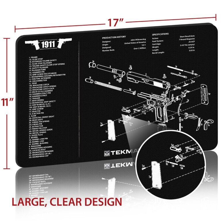 TekMat 1911 Design Gun Cleaning Mat