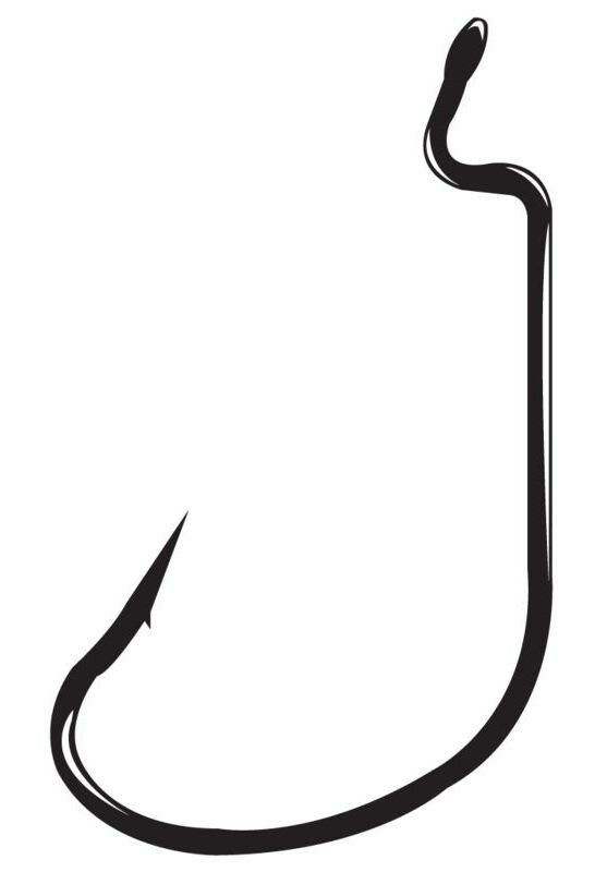 Gamakatsu G-Lock Worm Hook #1/0 - Black